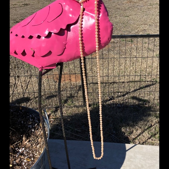 NWOT Point Of Perfection Beaded Necklace in Taupe - Picture 5 of 8